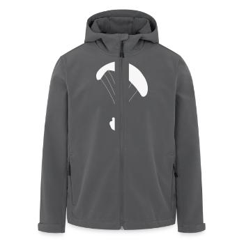 Gleitschirmflieger Fallschirmspringer - Recycelte Männer Softshell-Jacke von Stanley/Stella - Anthrazit - Vorne - AI Model Male 185 light (185cm)