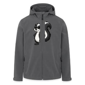 stinktier - Recycelte Männer Softshell-Jacke von Stanley/Stella - Anthrazit - Vorne - AI Model Male 185 light (185cm)