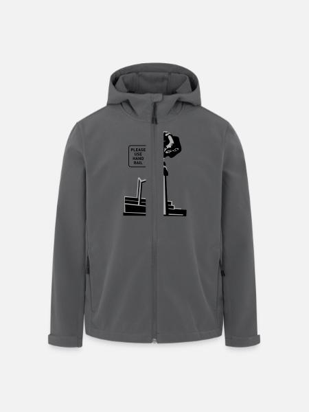 Handrail - Recycelte Männer Softshell-Jacke von Stanley/Stella - Anthrazit