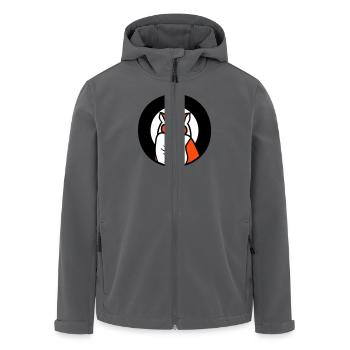 Eule Vogel Uhu Nachtvogel Schleiereule Kauz Comic - Recycelte Männer Softshell-Jacke von Stanley/Stella - Anthrazit - Vorne - AI Model Male 185 light (185cm)