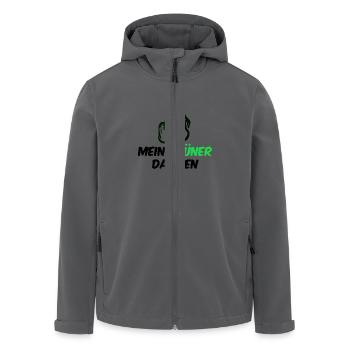 Anti Grün gegen Klimawahn Design - Recycelte Männer Softshell-Jacke von Stanley/Stella - Anthrazit - Vorne - AI Model Male 185 light (185cm)