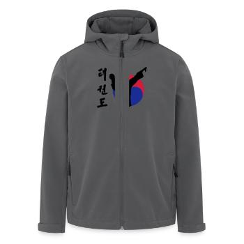 Taekwondo - Recycelte Männer Softshell-Jacke von Stanley/Stella - Anthrazit - Vorne - AI Model Male 185 light (185cm)