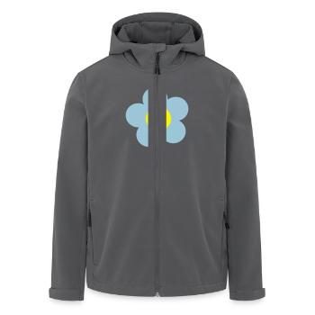Blume - Recycelte Männer Softshell-Jacke von Stanley/Stella - Anthrazit - Vorne - AI Model Male 185 light (185cm)