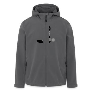 Cowboystiefel - Recycelte Männer Softshell-Jacke von Stanley/Stella - Anthrazit - Vorne - AI Model Male 185 light (185cm)