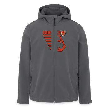 Braunschweig - Recycelte Männer Softshell-Jacke von Stanley/Stella - Anthrazit - Vorne - AI Model Male 185 light (185cm)