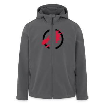 Feuerdrachen - Recycelte Männer Softshell-Jacke von Stanley/Stella - Anthrazit - Vorne - AI Model Male 185 light (185cm)