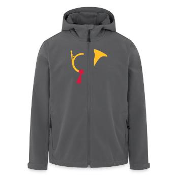 Horn - Recycelte Männer Softshell-Jacke von Stanley/Stella - Anthrazit - Vorne - AI Model Male 185 light (185cm)