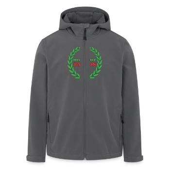 Elu meilleur patron - Recycelte Männer Softshell-Jacke von Stanley/Stella - Anthrazit - Vorne - AI Model Male 185 light (185cm)
