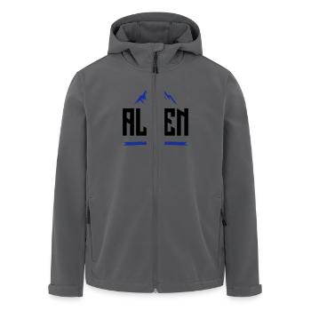 alpen design - Recycelte Männer Softshell-Jacke von Stanley/Stella - Anthrazit - Vorne - AI Model Male 185 light (185cm)