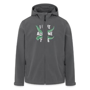 Aloe-Vera-Liebhaber und Introvertiert - Recycelte Männer Softshell-Jacke von Stanley/Stella - Anthrazit - Vorne - AI Model Male 185 light (185cm)