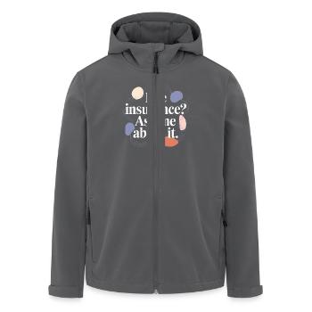 Cleverer Spruch für Versicherungsmakler - Recycelte Männer Softshell-Jacke von Stanley/Stella - Anthrazit - Vorne - AI Model Male 185 light (185cm)