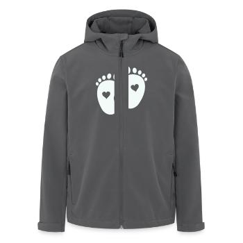 babyfüße - Recycelte Männer Softshell-Jacke von Stanley/Stella - Anthrazit - Vorne - AI Model Male 185 light (185cm)