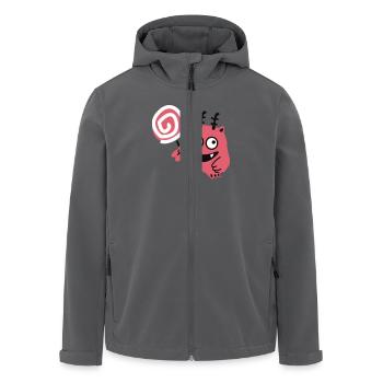Lolli-Monster - Recycelte Männer Softshell-Jacke von Stanley/Stella - Anthrazit - Vorne - AI Model Male 185 light (185cm)