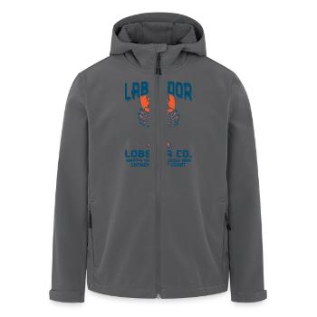 Labrador Lobster Co. - Recycelte Männer Softshell-Jacke von Stanley/Stella - Anthrazit - Vorne - AI Model Male 185 light (185cm)