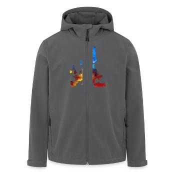 Europa - Recycelte Männer Softshell-Jacke von Stanley/Stella - Anthrazit - Vorne - AI Model Male 185 light (185cm)