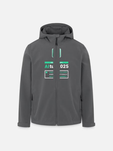 Selbstversuch AItur - Abi 2025 - Abimotto - Recycelte Männer Softshell-Jacke von Stanley/Stella - Anthrazit
