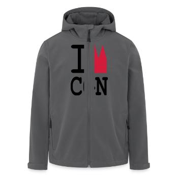 I Dom CGN - Recycelte Männer Softshell-Jacke von Stanley/Stella - Anthrazit - Vorne - AI Model Male 185 light (185cm)