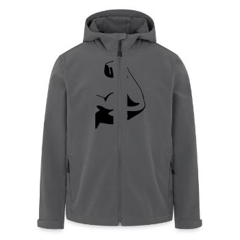 biceps fist - Recycelte Männer Softshell-Jacke von Stanley/Stella - Anthrazit - Vorne - AI Model Male 185 light (185cm)
