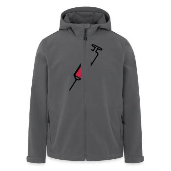 seringue2 - Recycelte Männer Softshell-Jacke von Stanley/Stella - Anthrazit - Vorne - AI Model Male 185 light (185cm)