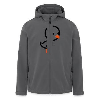 Küken - Vogel - Recycelte Männer Softshell-Jacke von Stanley/Stella - Anthrazit - Vorne - AI Model Male 185 light (185cm)