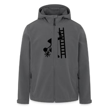 Schornsteinfeger - Recycelte Männer Softshell-Jacke von Stanley/Stella - Anthrazit - Vorne - AI Model Male 185 light (185cm)