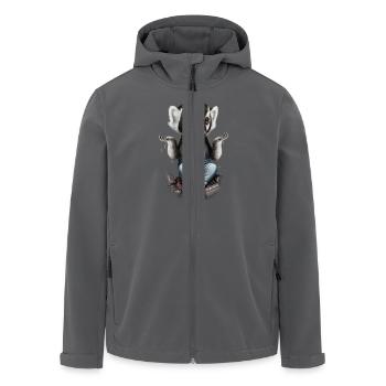 HONIGDACHS SORGEN NICHT - Recycelte Männer Softshell-Jacke von Stanley/Stella - Anthrazit - Vorne - AI Model Male 185 light (185cm)
