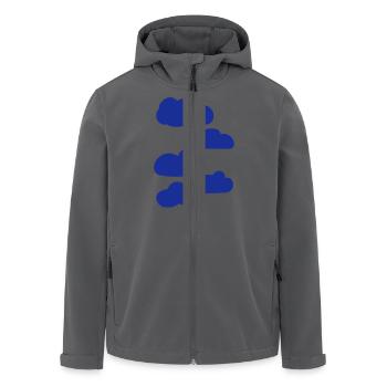 Wolken - Recycelte Männer Softshell-Jacke von Stanley/Stella - Anthrazit - Vorne - AI Model Male 185 light (185cm)