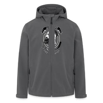 jack knife - Recycelte Männer Softshell-Jacke von Stanley/Stella - Anthrazit - Vorne - AI Model Male 185 light (185cm)