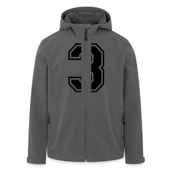 Nummer 3 - Recycelte Männer Softshell-Jacke von Stanley/Stella - Anthrazit - Vorne - AI Model Male 185 light (185cm)