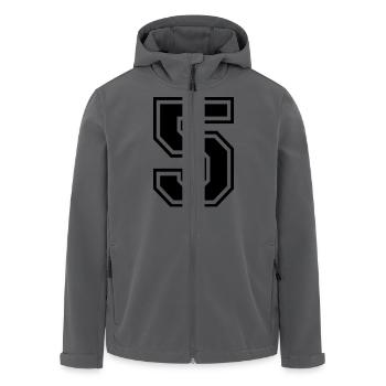 Nummer 5 - Recycelte Männer Softshell-Jacke von Stanley/Stella - Anthrazit - Vorne - AI Model Male 185 light (185cm)