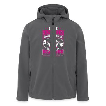 DJ ECHTE PRINZESSINNEN DEEJAY OUTFIT - Recycelte Männer Softshell-Jacke von Stanley/Stella - Anthrazit - Vorne - AI Model Male 185 light (185cm)