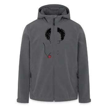SMOKE BRAIN HPSTR - Recycelte Männer Softshell-Jacke von Stanley/Stella - Anthrazit - Vorne - AI Model Male 185 light (185cm)