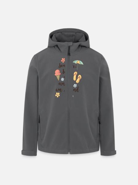 Strand - Recycelte Männer Softshell-Jacke von Stanley/Stella - Anthrazit