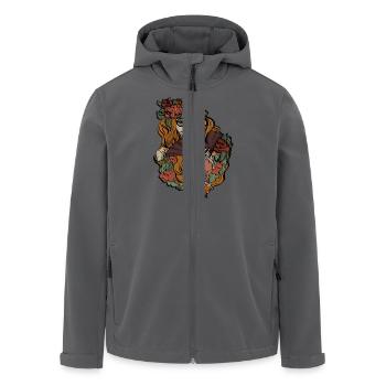 Santa Muerte - Recycelte Männer Softshell-Jacke von Stanley/Stella - Anthrazit - Vorne - AI Model Male 185 light (185cm)