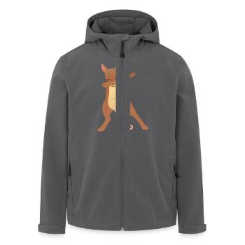 Kangaroo Dab Dance - Recycelte Männer Softshell-Jacke von Stanley/Stella - Anthrazit - Vorne - AI Model Male 185 light (185cm)