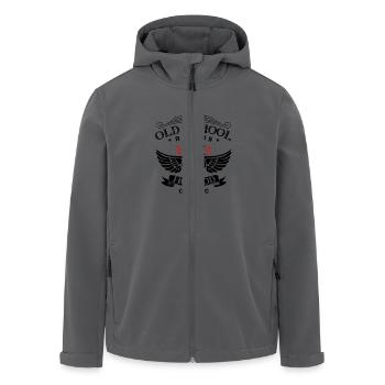 Oldschool Hot Rod Racing - Recycelte Männer Softshell-Jacke von Stanley/Stella - Anthrazit - Vorne - AI Model Male 185 light (185cm)