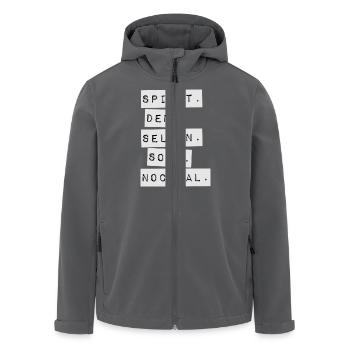 Spielt den selben Song nochmal - Recycelte Männer Softshell-Jacke von Stanley/Stella - Anthrazit - Vorne - AI Model Male 185 light (185cm)