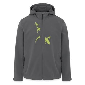 echsen - Recycelte Männer Softshell-Jacke von Stanley/Stella - Anthrazit - Vorne - AI Model Male 185 light (185cm)