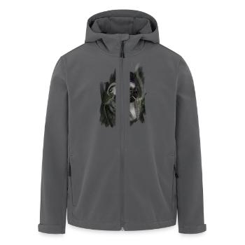 mops - Recycelte Männer Softshell-Jacke von Stanley/Stella - Anthrazit - Vorne - AI Model Male 185 light (185cm)