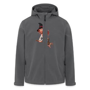 Little Witch - Recycelte Männer Softshell-Jacke von Stanley/Stella - Anthrazit - Vorne - AI Model Male 185 light (185cm)