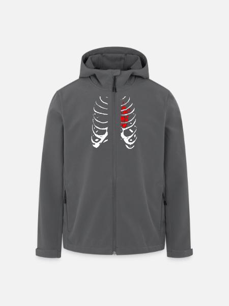 squelette - Recycelte Männer Softshell-Jacke von Stanley/Stella - Anthrazit