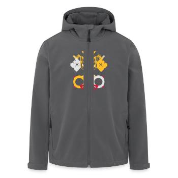 drapeau_vatican2 - Recycelte Männer Softshell-Jacke von Stanley/Stella - Anthrazit - Vorne - AI Model Male 185 light (185cm)