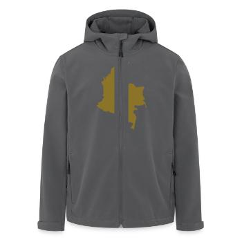Kolumbien-Colombia - Recycelte Männer Softshell-Jacke von Stanley/Stella - Anthrazit - Vorne - AI Model Male 185 light (185cm)