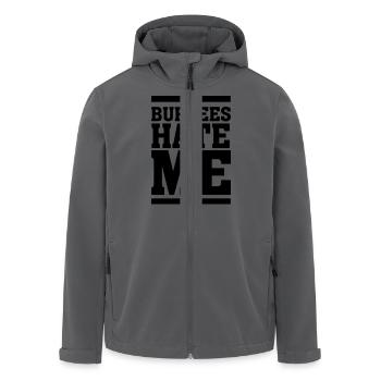Burpees Hate Me - Recycelte Männer Softshell-Jacke von Stanley/Stella - Anthrazit - Vorne - AI Model Male 185 light (185cm)