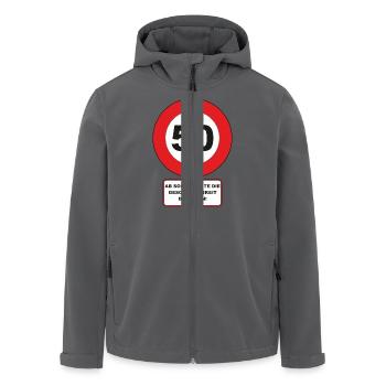 50. Geburtstag Geschenk 50er - Recycelte Männer Softshell-Jacke von Stanley/Stella - Anthrazit - Vorne - AI Model Male 185 light (185cm)
