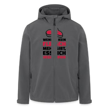 Fleisch - Recycelte Männer Softshell-Jacke von Stanley/Stella - Anthrazit - Vorne - AI Model Male 185 light (185cm)