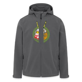 St Patrick's Day T Shirt Very Important Paddy - Recycelte Männer Softshell-Jacke von Stanley/Stella - Anthrazit - Vorne - AI Model Male 185 light (185cm)