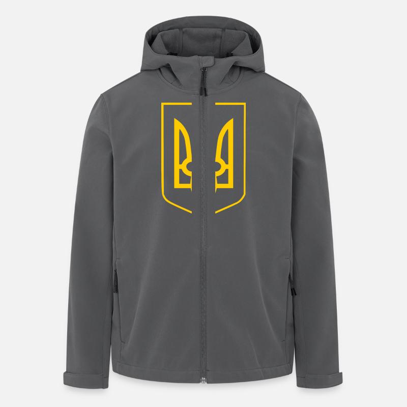 Ukraine - Recycelte Männer Softshell-Jacke von Stanley/Stella - Anthrazit