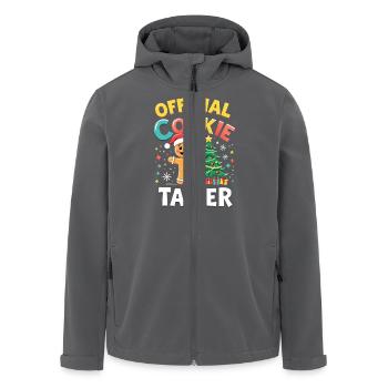 Official Cookie Taster - Recycelte Männer Softshell-Jacke von Stanley/Stella - Anthrazit - Vorne - AI Model Male 185 light (185cm)