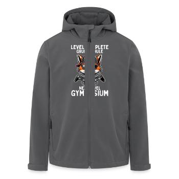Level Complete Next Level Gymnasium Gaming Fuchs - Recycelte Männer Softshell-Jacke von Stanley/Stella - Anthrazit - Vorne - AI Model Male 185 light (185cm)